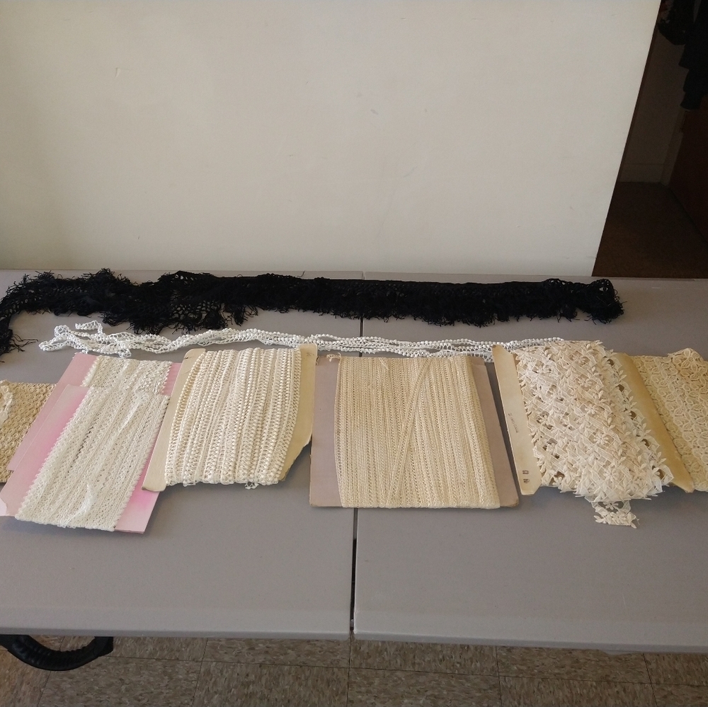 Vintage lace edging lot 8 kinds